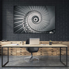 The Tulip Staircase, Greenwich by Nick Jackson on GIANT ART - black architectural