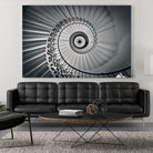 The Tulip Staircase, Greenwich by Nick Jackson on GIANT ART - black architectural