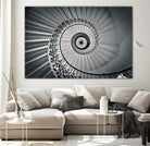 The Tulip Staircase, Greenwich by Nick Jackson on GIANT ART - black architectural