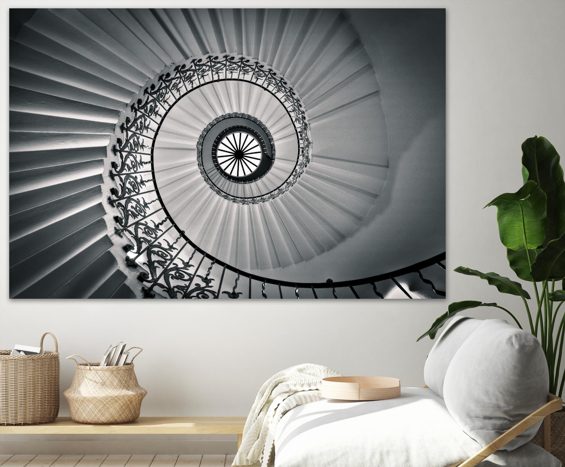 The Tulip Staircase, Greenwich by Nick Jackson on GIANT ART - black architectural