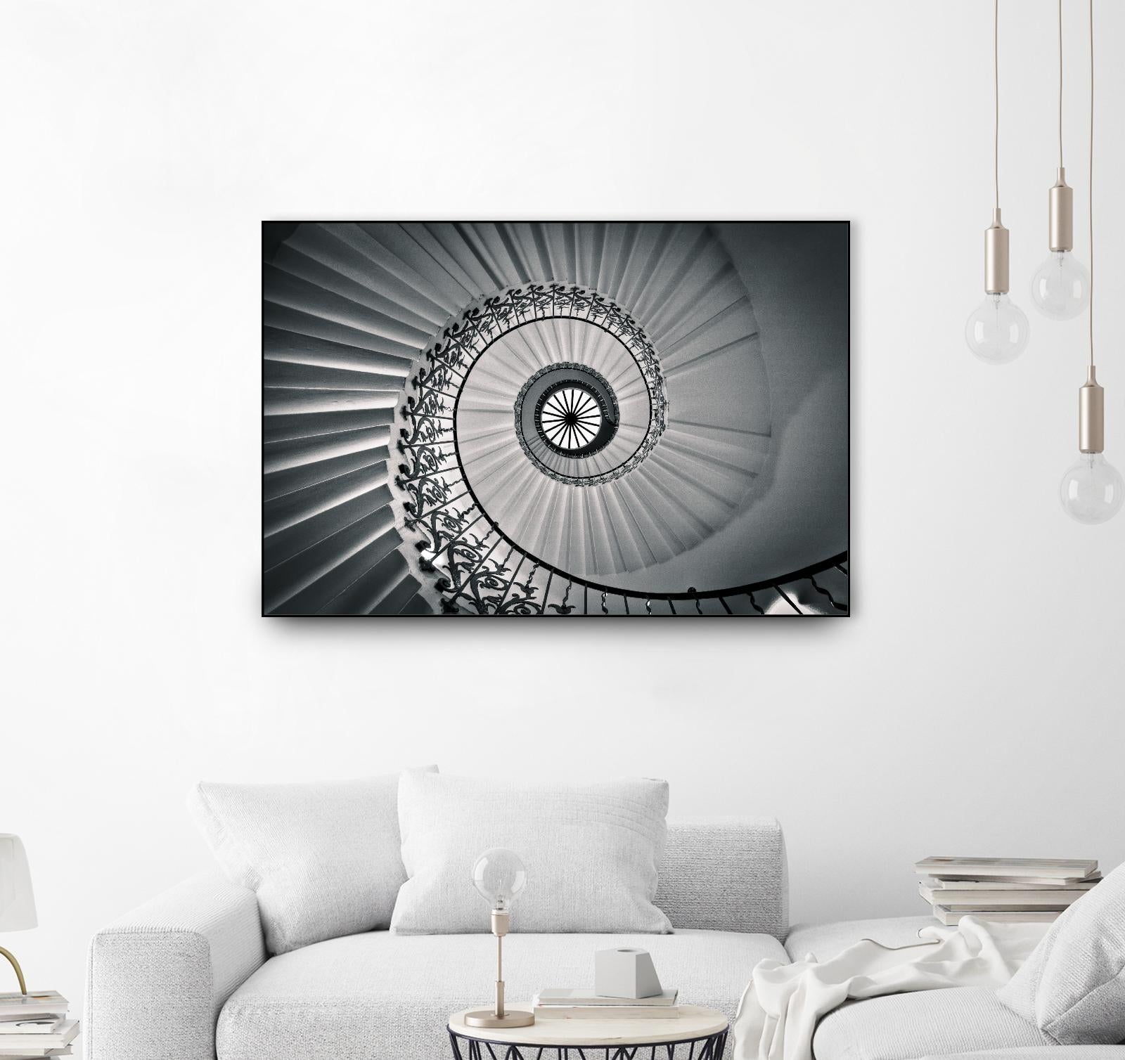 The Tulip Staircase, Greenwich by Nick Jackson on GIANT ART - black architectural