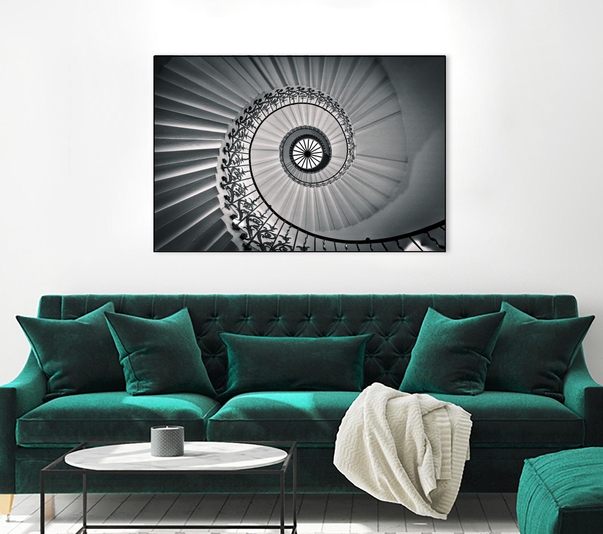 The Tulip Staircase, Greenwich by Nick Jackson on GIANT ART - black architectural