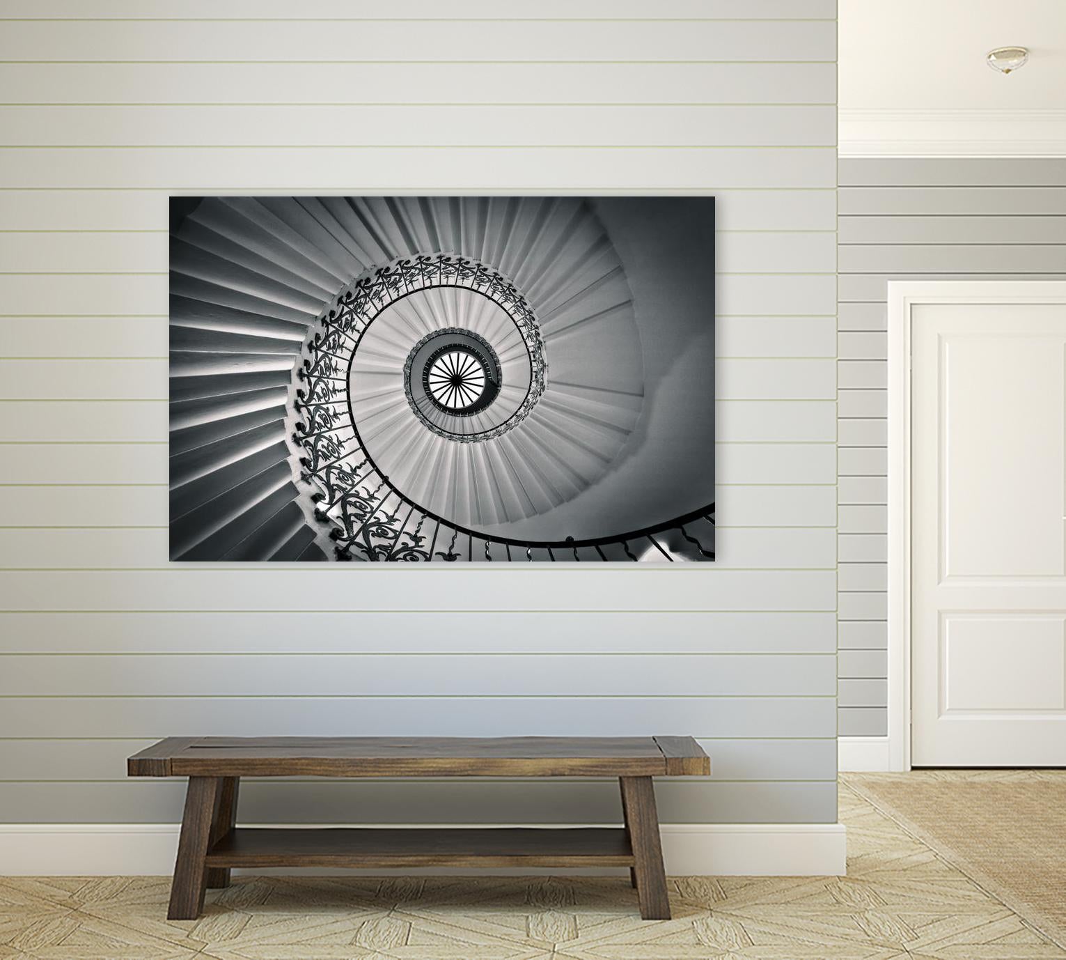 The Tulip Staircase, Greenwich by Nick Jackson on GIANT ART - black architectural