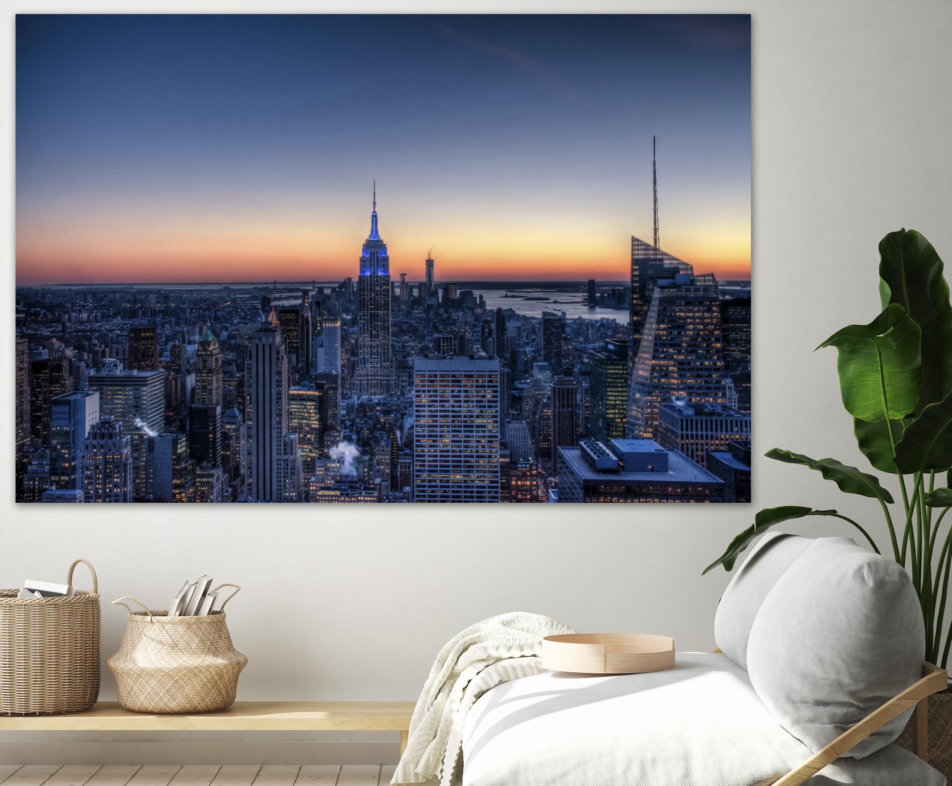 Top of the Rockefeller Center, New York by Nick Jackson on GIANT ART - blue city scene