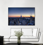 Top of the Rockefeller Center, New York by Nick Jackson on GIANT ART - blue city scene