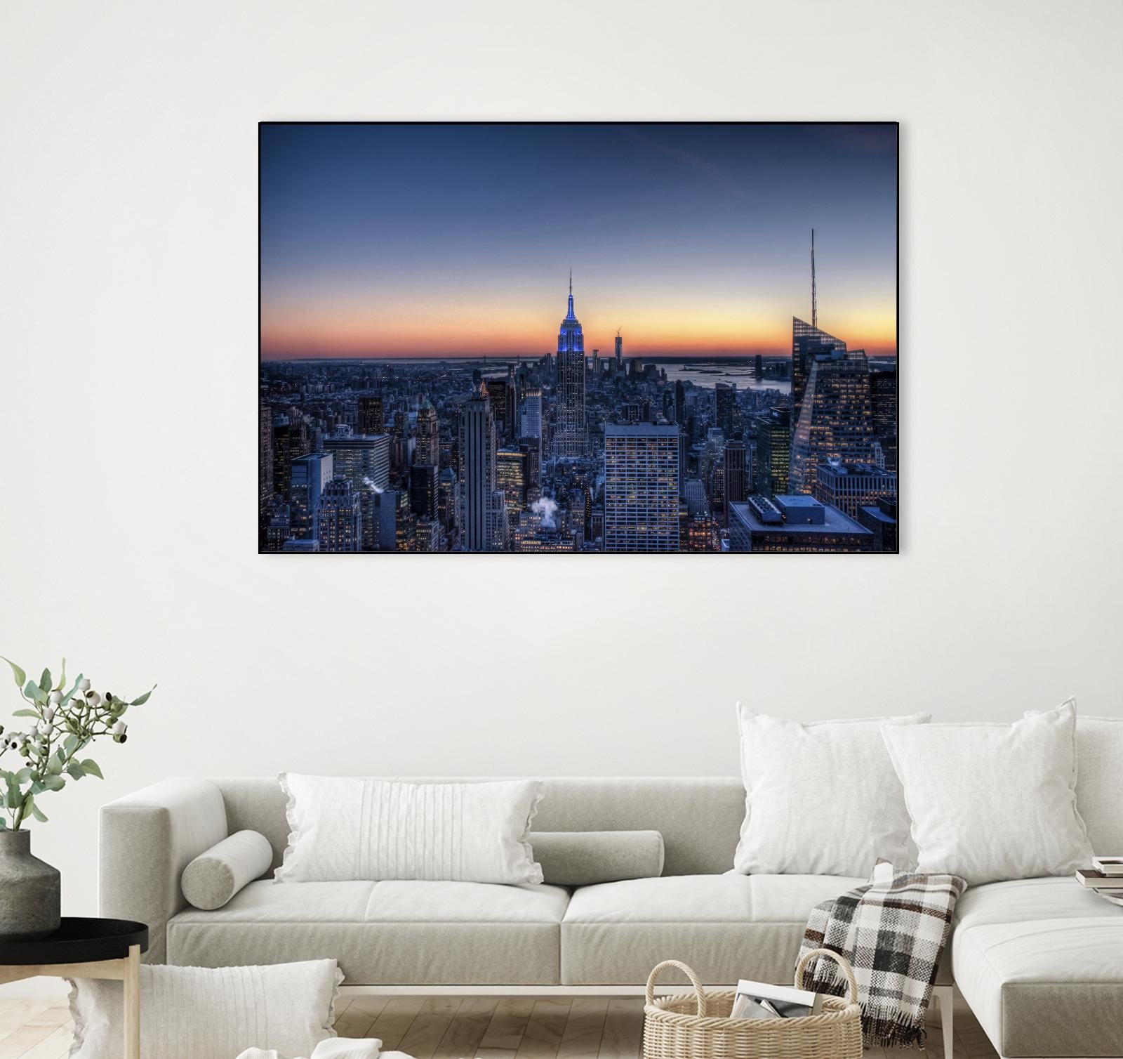 Top of the Rockefeller Center, New York by Nick Jackson on GIANT ART - blue city scene