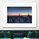Top of the Rockefeller Center, New York by Nick Jackson on GIANT ART - blue city scene