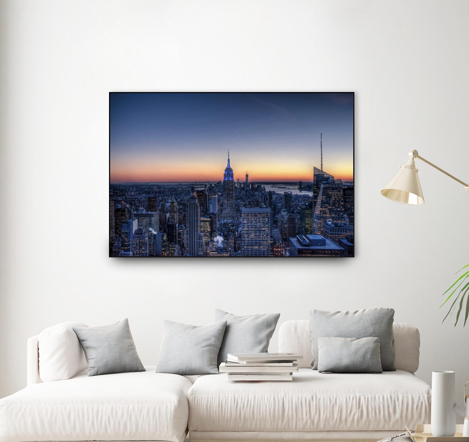 Top of the Rockefeller Center, New York by Nick Jackson on GIANT ART - blue city scene