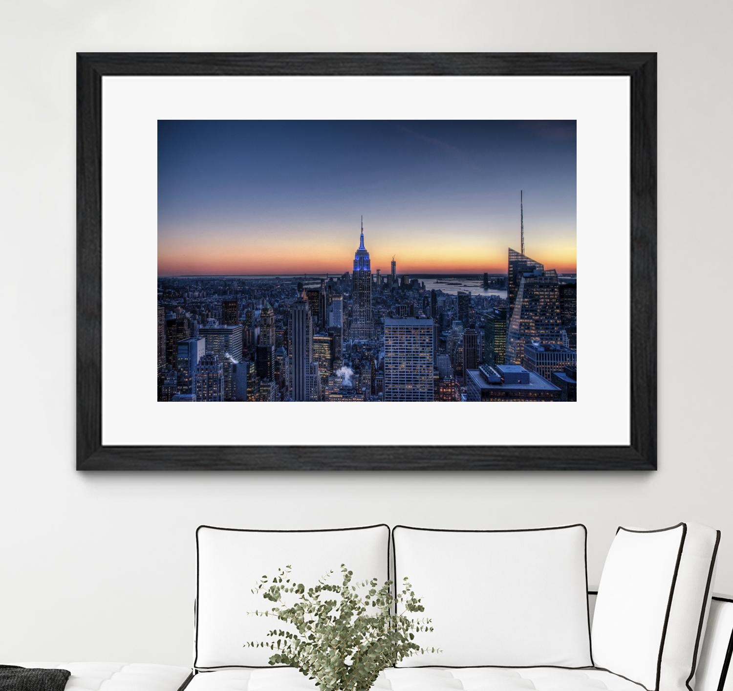 Top of the Rockefeller Center, New York by Nick Jackson on GIANT ART - blue city scene