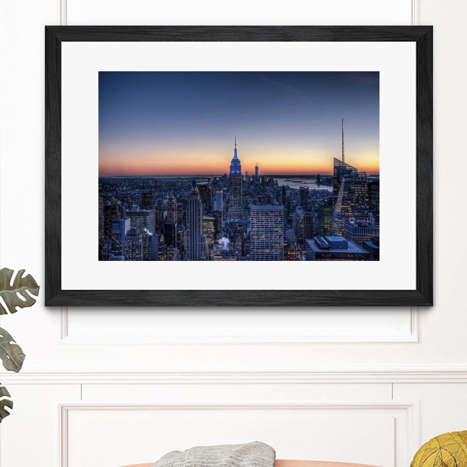 Top of the Rockefeller Center, New York by Nick Jackson on GIANT ART - blue city scene