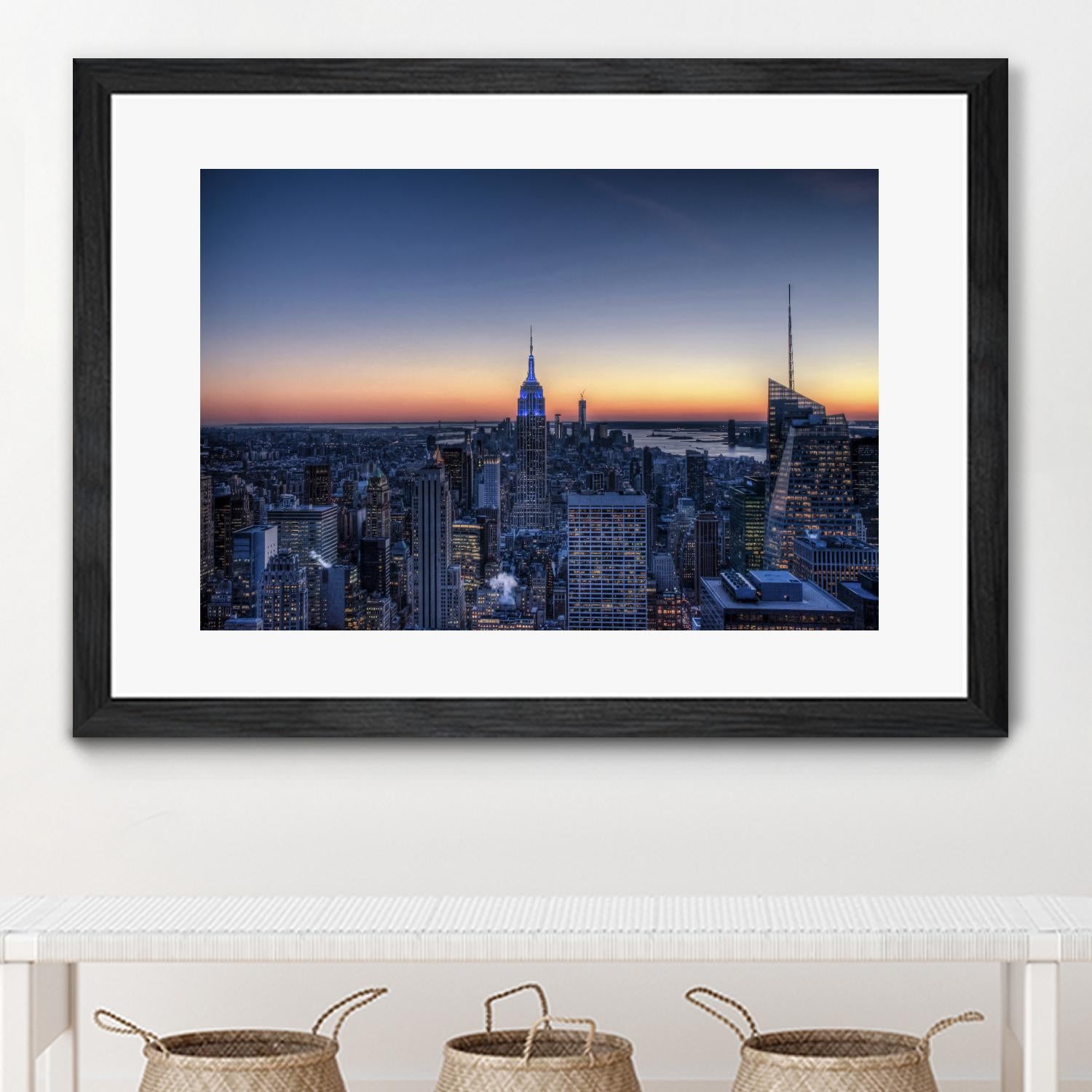 Top of the Rockefeller Center, New York by Nick Jackson on GIANT ART - blue city scene