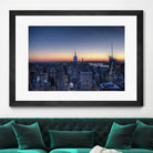 Top of the Rockefeller Center, New York by Nick Jackson on GIANT ART - blue city scene