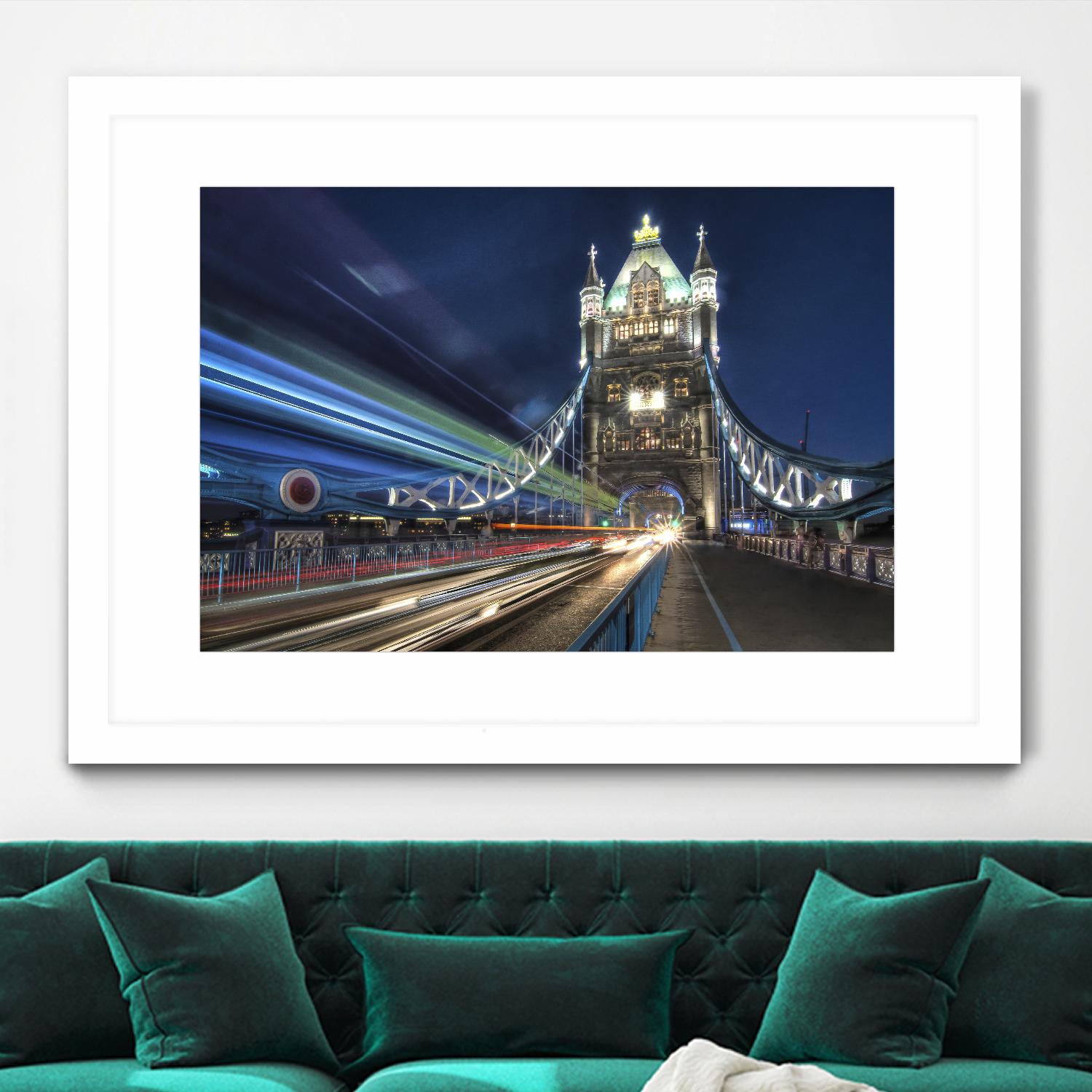 Tower Bridge traffic by Nick Jackson on GIANT ART - green city scene