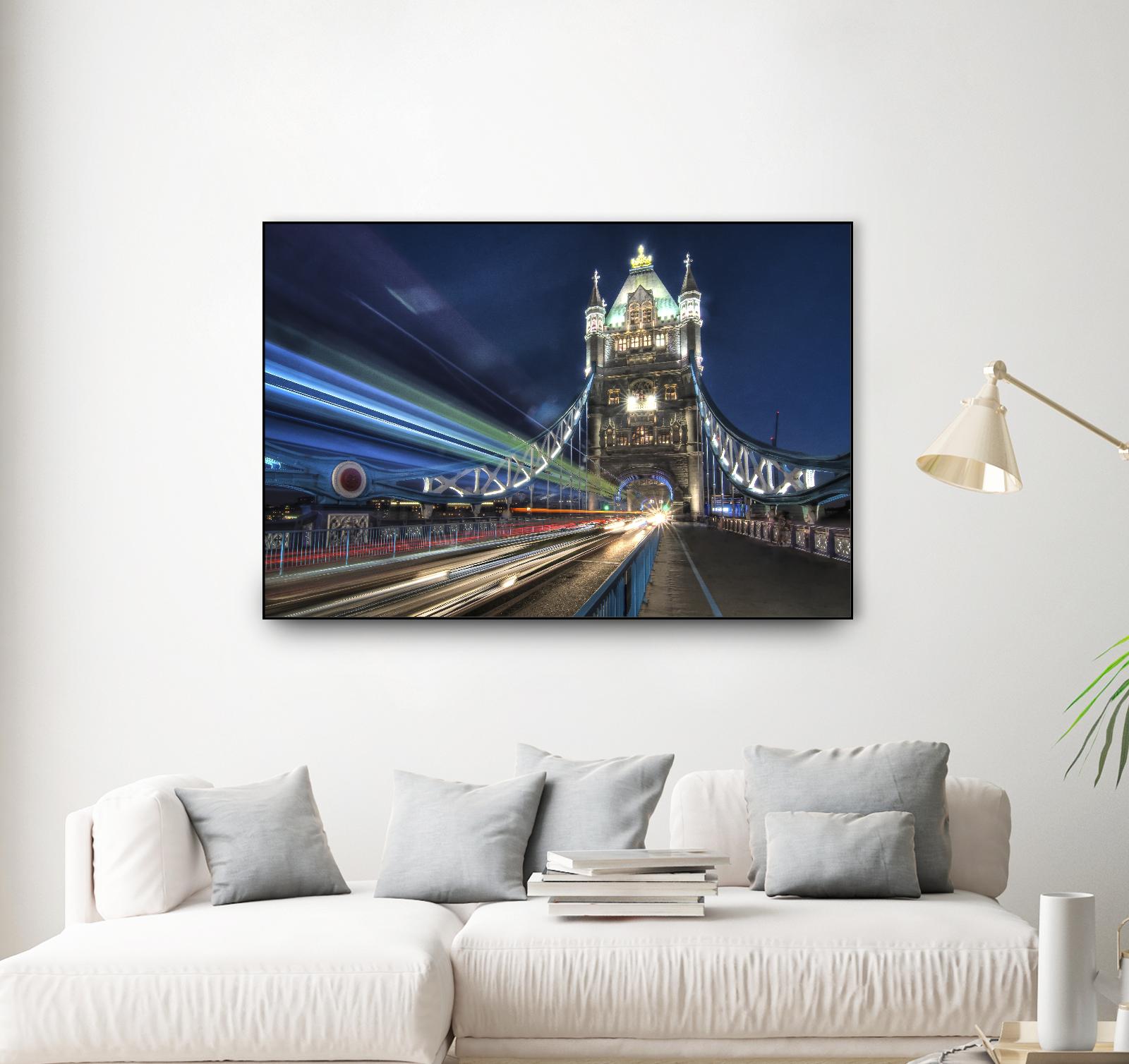 Tower Bridge traffic by Nick Jackson on GIANT ART - green city scene
