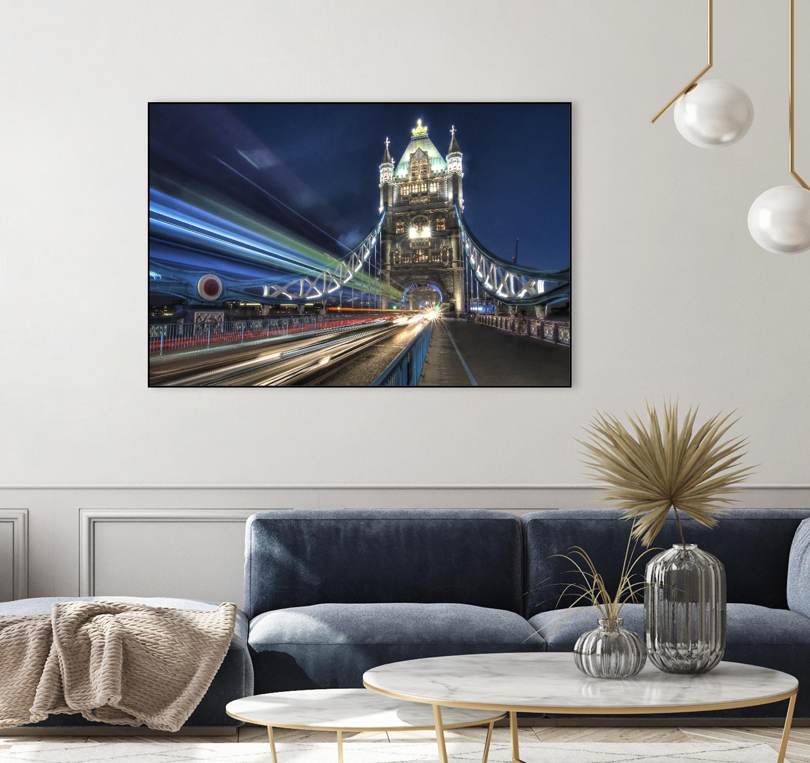 Tower Bridge traffic by Nick Jackson on GIANT ART - green city scene