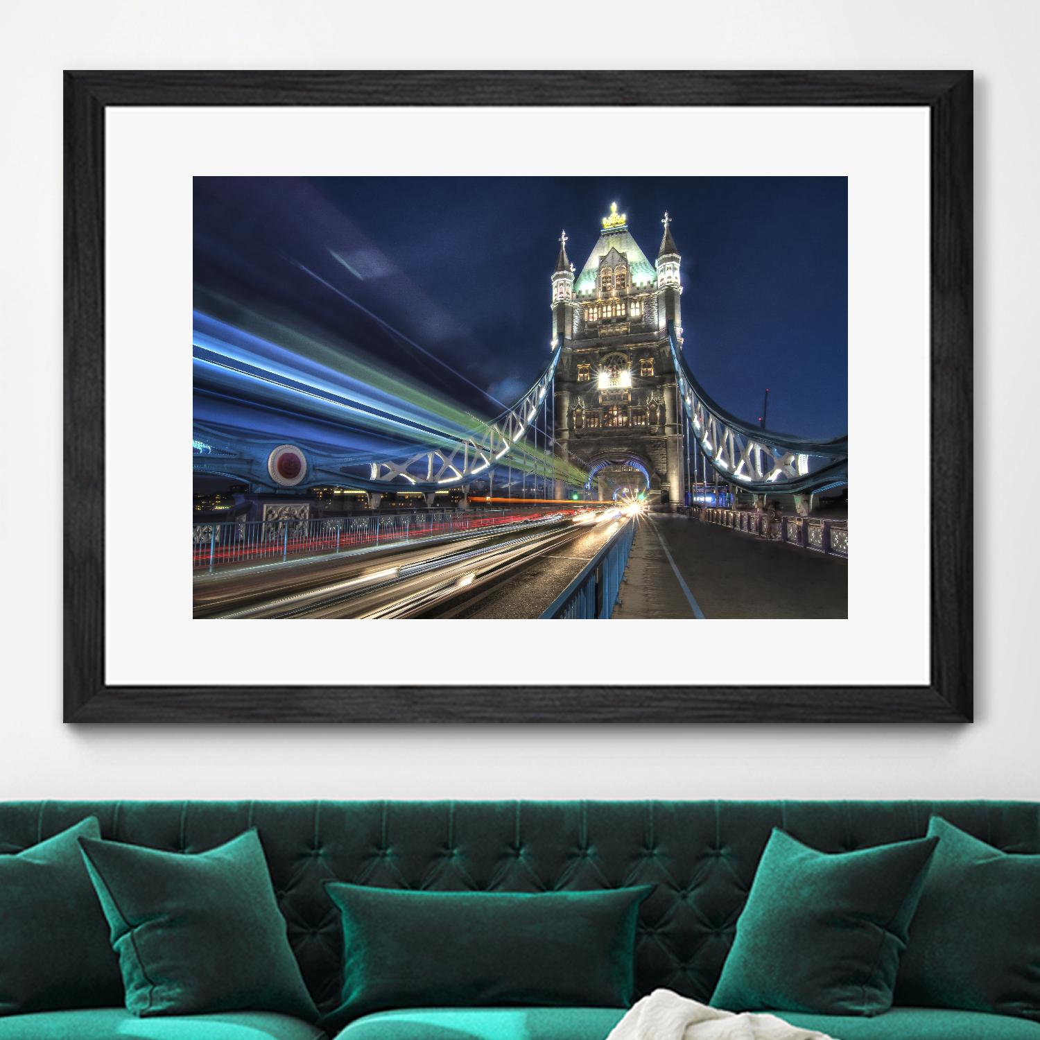 Tower Bridge traffic by Nick Jackson on GIANT ART - green city scene