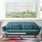 Apple Orchards & Cotton Candy Clouds by Ron Simpkins on GIANT ART - blue landscape
