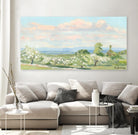 Apple Orchards & Cotton Candy Clouds by Ron Simpkins on GIANT ART - blue landscape