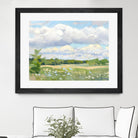 Blue Chickory Fields by Ron Simpkins on GIANT ART - green landscape canadiens