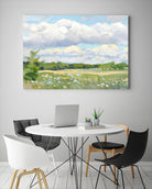 Blue Chickory Fields by Ron Simpkins on GIANT ART - green landscape canadiens