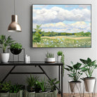 Blue Chickory Fields by Ron Simpkins on GIANT ART - blue landscape