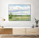 Blue Chickory Fields by Ron Simpkins on GIANT ART - blue landscape