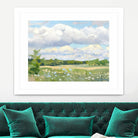 Blue Chickory Fields by Ron Simpkins on GIANT ART - green landscape canadiens