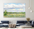 Blue Chickory Fields by Ron Simpkins on GIANT ART - blue landscape