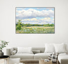 Blue Chickory Fields by Ron Simpkins on GIANT ART - blue landscape