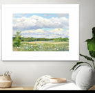 Blue Chickory Fields by Ron Simpkins on GIANT ART - green landscape canadien