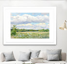 Blue Chickory Fields by Ron Simpkins on GIANT ART - green landscape canadien