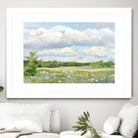 Blue Chickory Fields by Ron Simpkins on GIANT ART - green landscape canadien