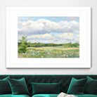 Blue Chickory Fields by Ron Simpkins on GIANT ART - green landscape canadien