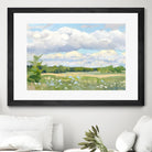 Blue Chickory Fields by Ron Simpkins on GIANT ART - green landscape canadien