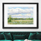 Blue Chickory Fields by Ron Simpkins on GIANT ART - green landscape canadien