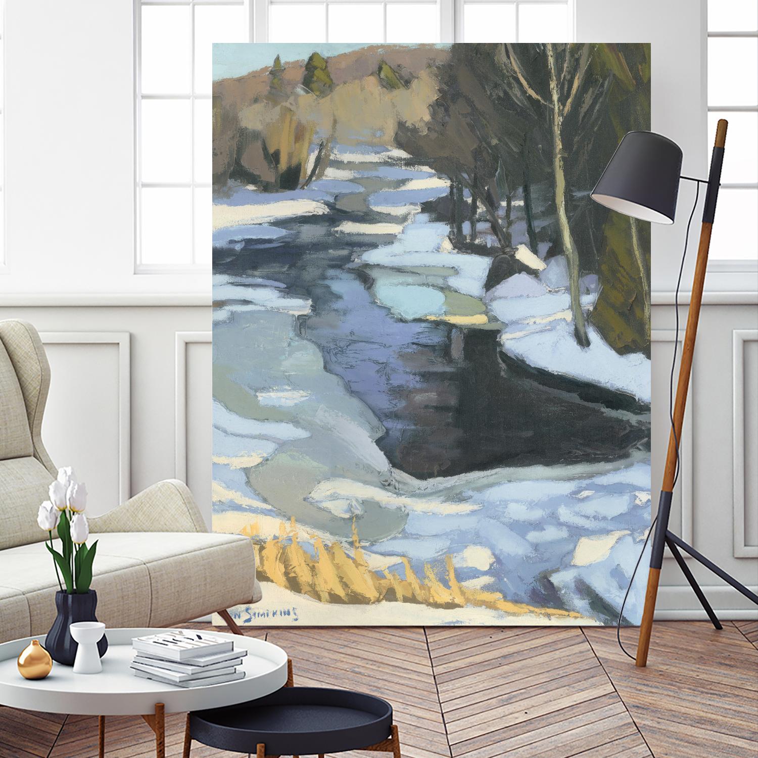 Blue Shadows by Ron Simpkins on GIANT ART - blue landscape