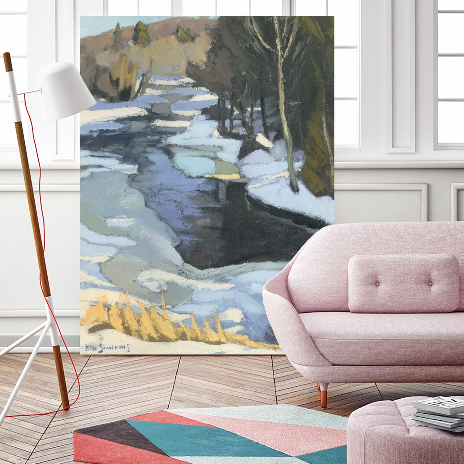 Blue Shadows by Ron Simpkins on GIANT ART - blue landscape