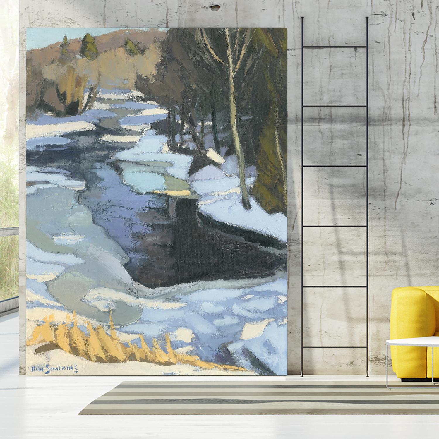 Blue Shadows by Ron Simpkins on GIANT ART - blue landscape