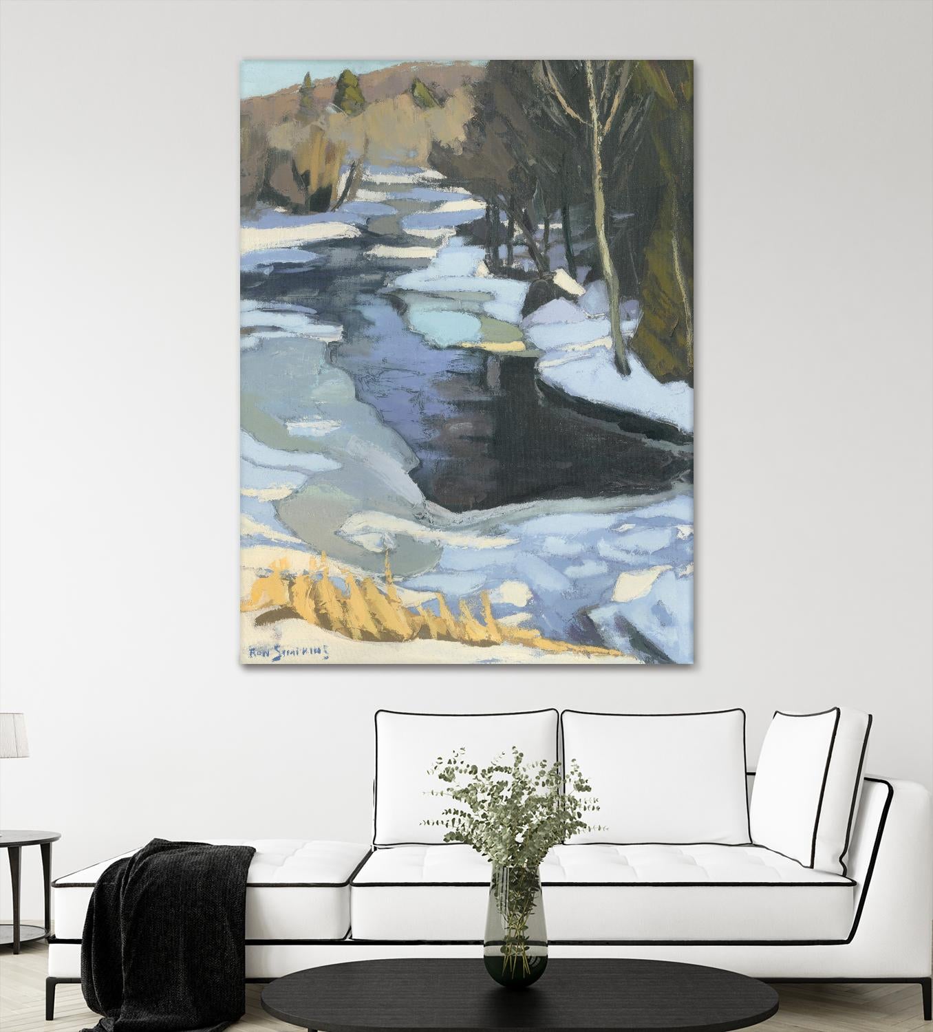 Blue Shadows by Ron Simpkins on GIANT ART - blue landscape