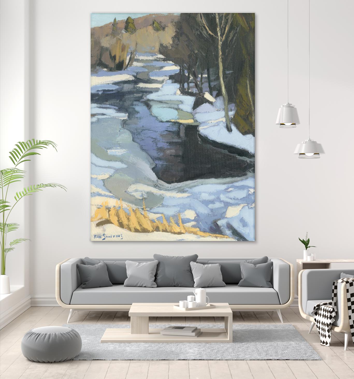 Blue Shadows by Ron Simpkins on GIANT ART - blue landscape