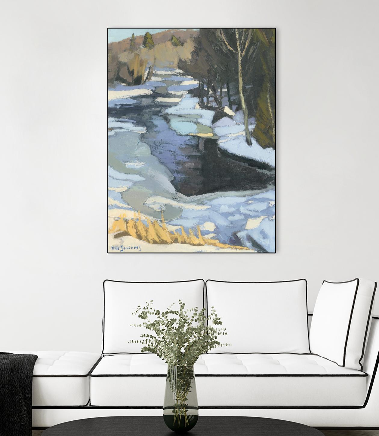 Blue Shadows by Ron Simpkins on GIANT ART - blue landscape