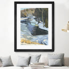 Blue Shadows by Ron Simpkins on GIANT ART - blue landscape rivière