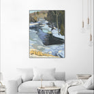 Blue Shadows by Ron Simpkins on GIANT ART - blue landscape