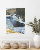 Blue Shadows by Ron Simpkins on GIANT ART - blue landscape rivière