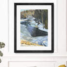 Blue Shadows by Ron Simpkins on GIANT ART - blue landscape rivière