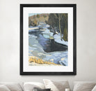 Blue Shadows by Ron Simpkins on GIANT ART - blue landscape rivière