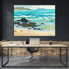 Hawaii 5.0 by Ron Simpkins on GIANT ART - grey sea scene