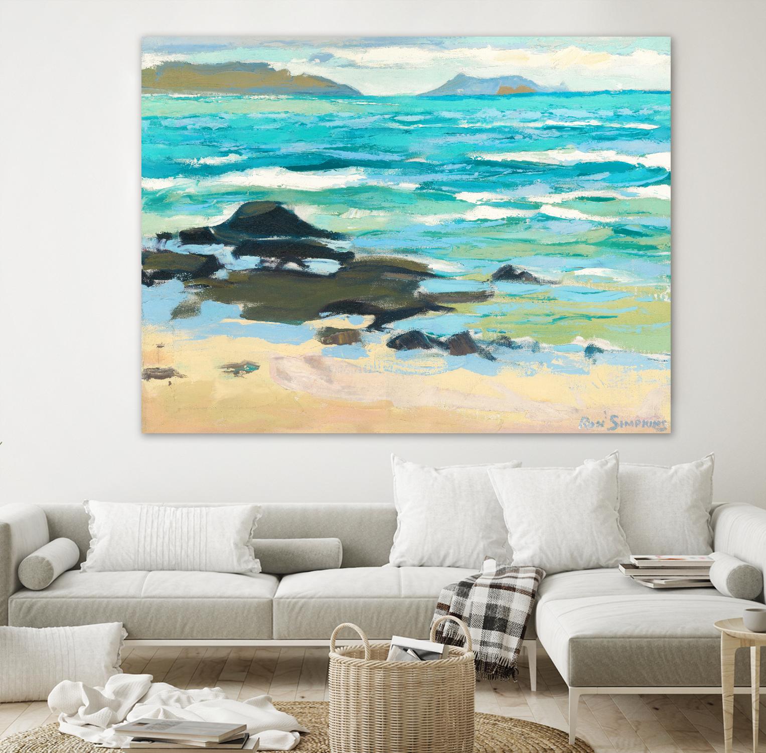 Hawaii 5.0 by Ron Simpkins on GIANT ART - grey sea scene