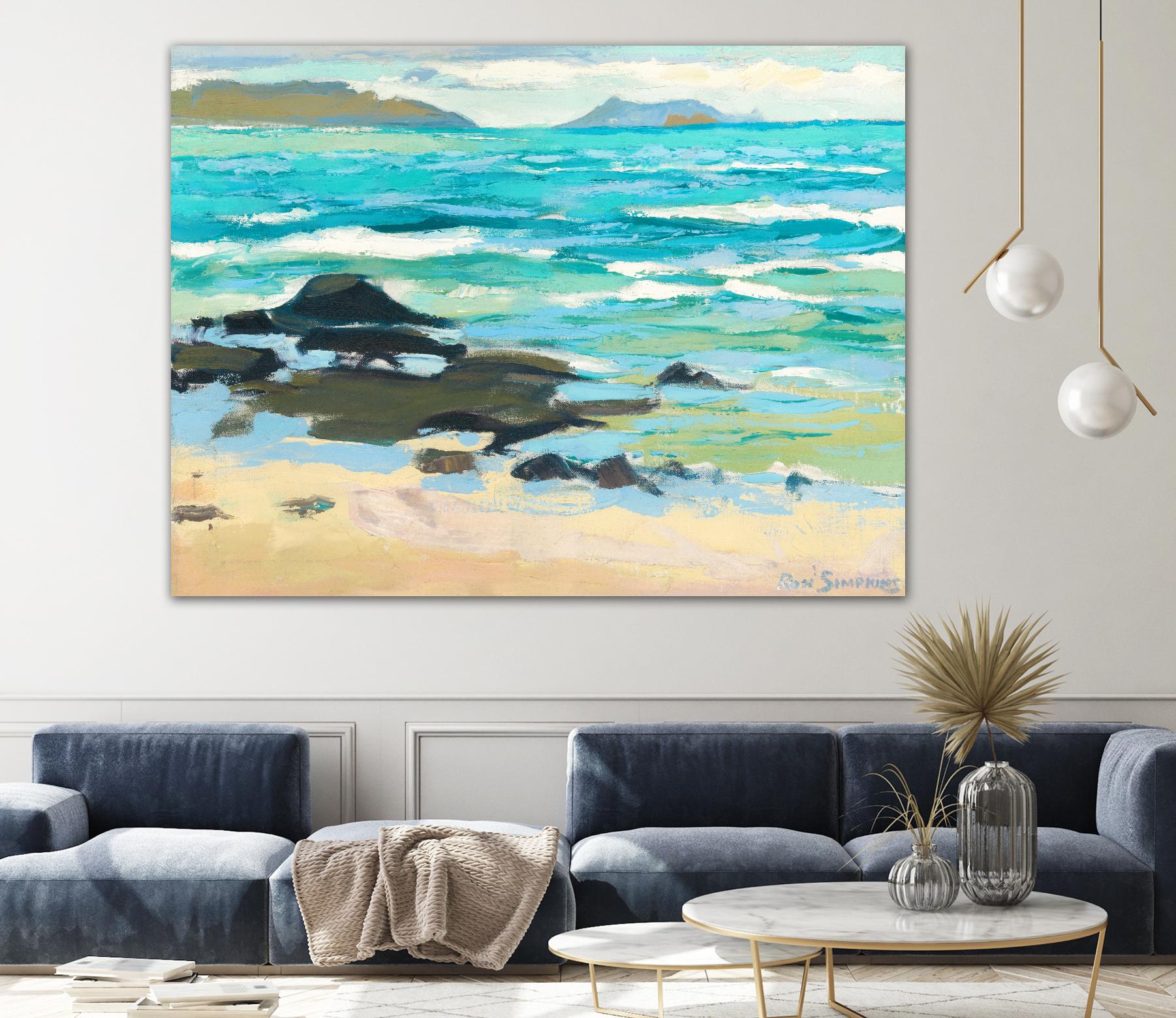 Hawaii 5.0 by Ron Simpkins on GIANT ART - grey sea scene