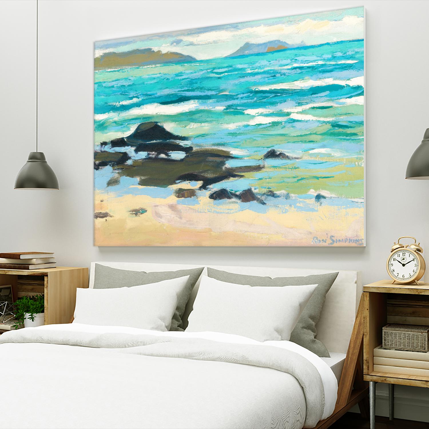 Hawaii 5.0 by Ron Simpkins on GIANT ART - grey sea scene